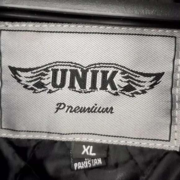 UNIK Premium Women's XL Black Leather Motorcycle Jacket Removable Lining Western - Picture 9 of 11